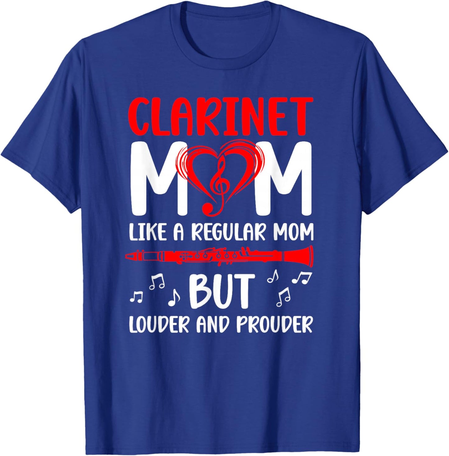 Clarinet Mom Definition Mom of A Clarinet Player Mama T-Shirt - T-Shirt | Royal