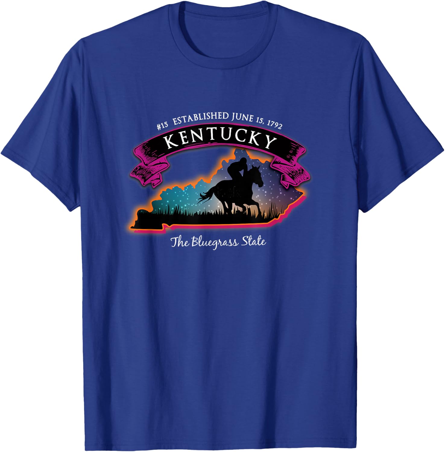Kentucky Horse Racing Souvenir T-Shirt - T-Shirt | Royal