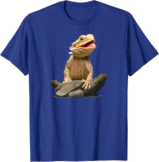 Bearded Dragon Shirt Youth Gecko Lizard Animal T-Shirt - T-Shirt | Royal