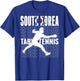 South Korea Table Tennis Fans Jersey Korean Flag Ping Pong T-Shirt - T-Shirt | Royal