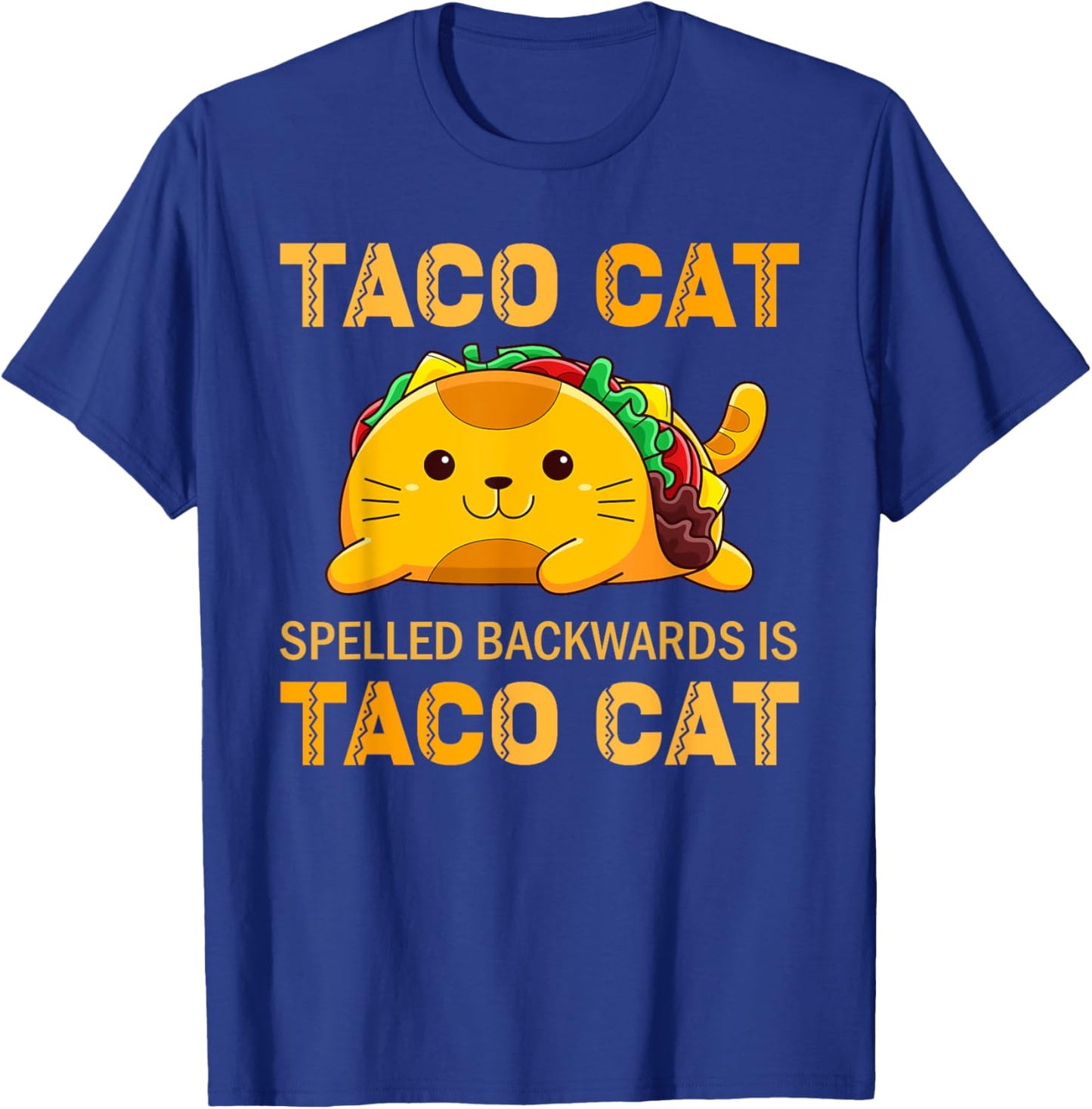 TacoCat for Kids Taco Cat Cinco de Mayo TacoCat Kids Cat T-Shirt - T-Shirt | Royal