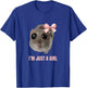 Sad Hamster Meme - I'm Just a Girl T-Shirt - T-Shirt | Royal