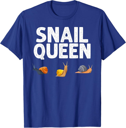 Snails Design Grandma Slow Gastropod Slug Lovers T-Shirt - T-Shirt | Royal