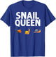 Snails Design Grandma Slow Gastropod Slug Lovers T-Shirt - T-Shirt | Royal