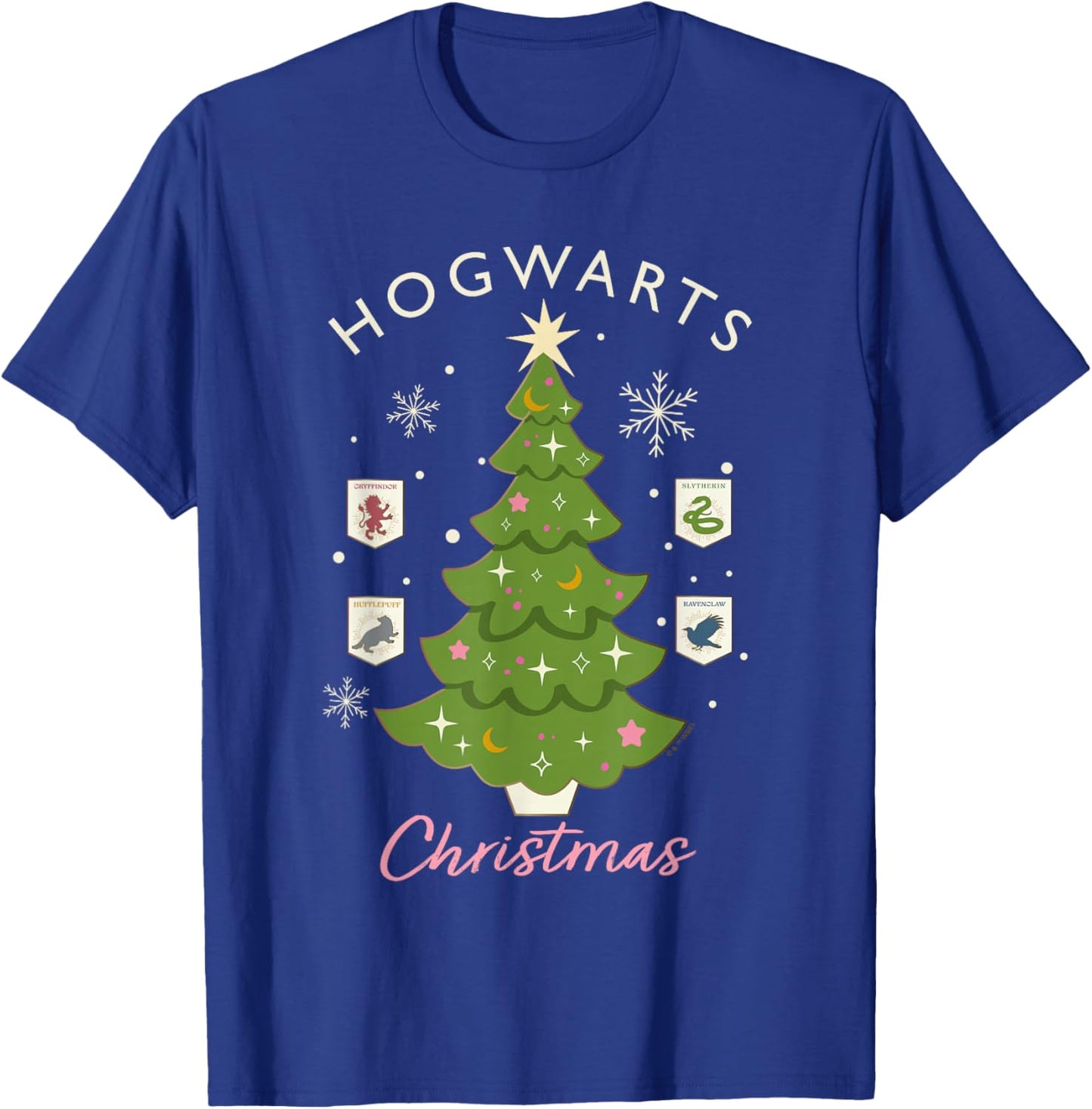Harry Potter Hogwarts Christmas Tree T-Shirt - T-Shirt | Royal