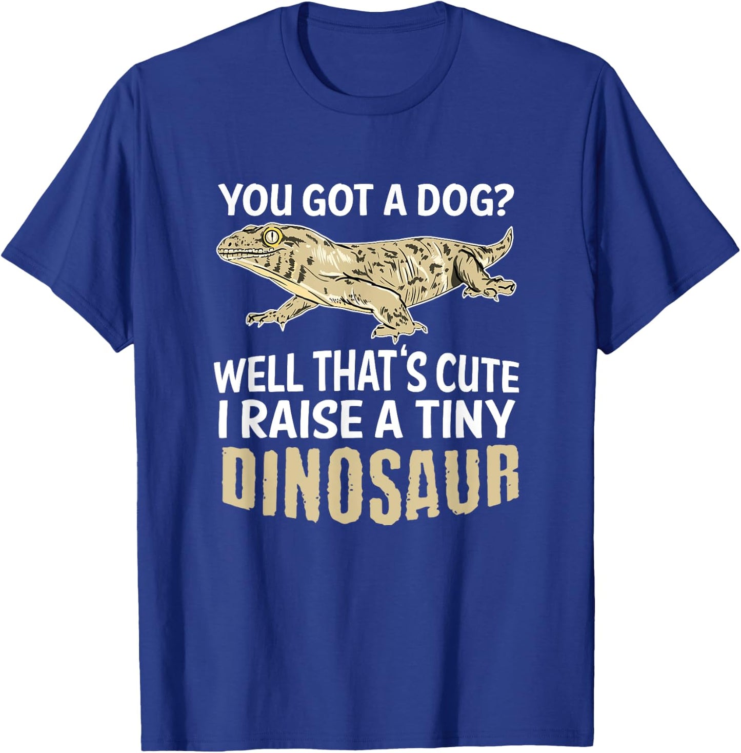 Leachie Gecko New Caledonian Giant Gecko Gift Lizard Reptile T-Shirt - T-Shirt | Royal