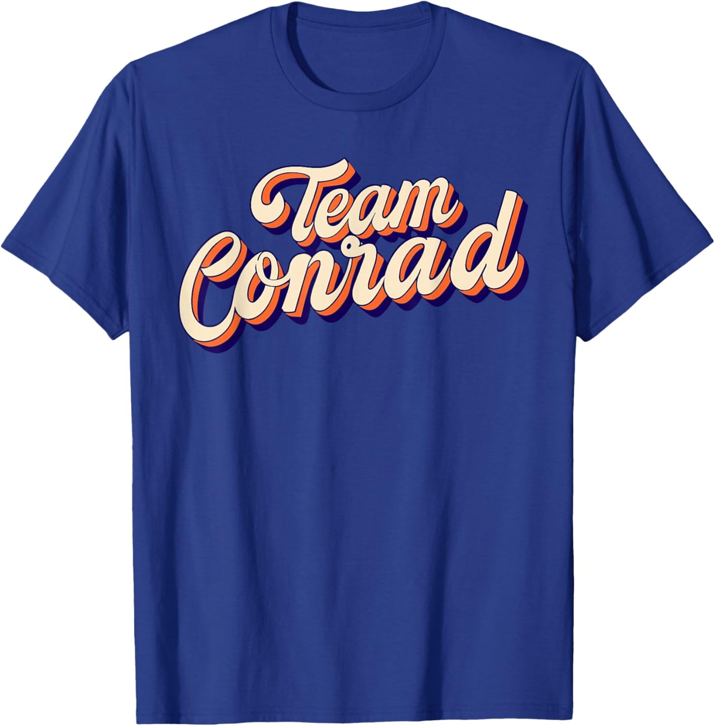 Team Conrad Retro Groovy T-Shirt - T-Shirt | Royal