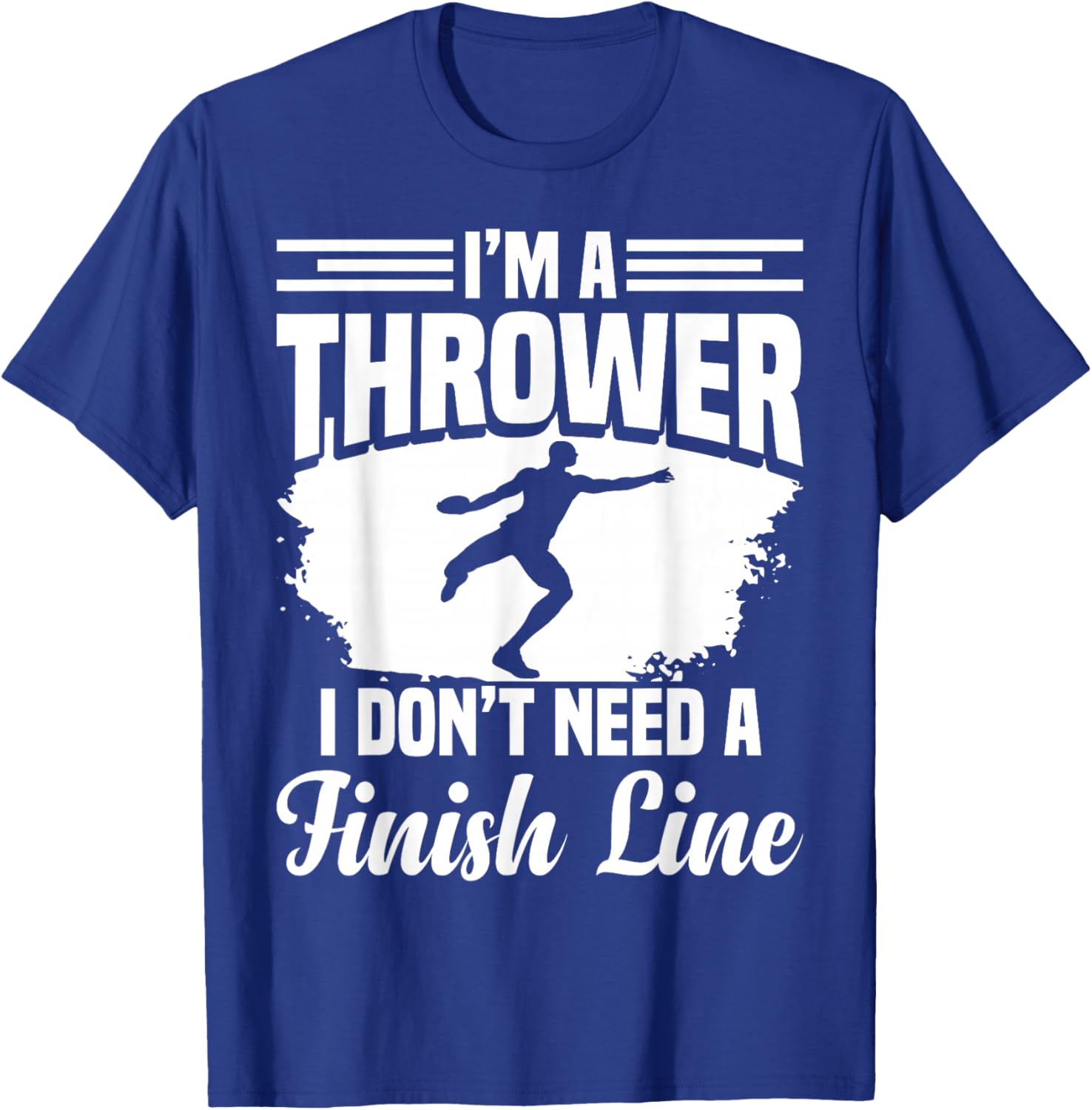 Track & Field Discuses Discus Athlete Discus Thrower T-Shirt - T-Shirt | Royal