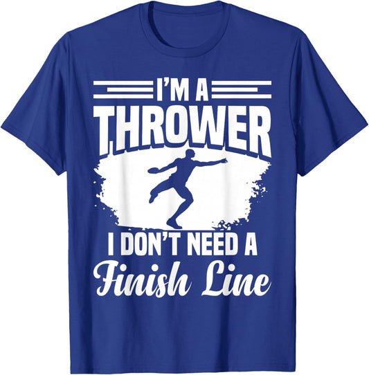 Track & Field Discuses Discus Athlete Discus Thrower T-Shirt - T-Shirt | Royal