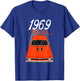 1969 69 Chevys Nova 2 Classic Car Old School Muscle Car T-Shirt - T-Shirt | Royal