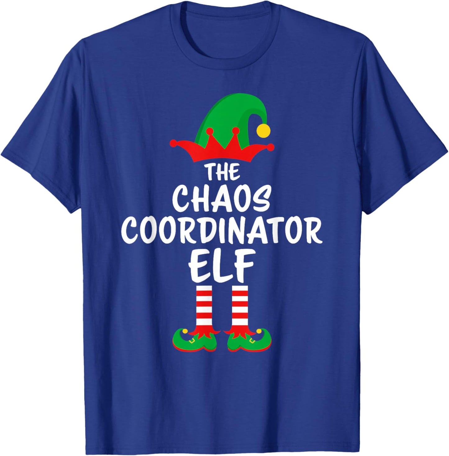 The Chaos Coordinator Elf Matching Family Christmas T-Shirt - T-Shirt | Royal