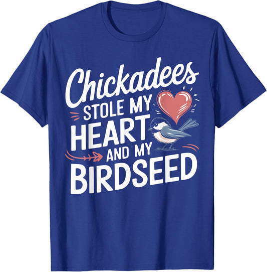Chickadee Lover Cute Chickadees T-Shirt - T-Shirt | Royal