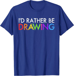 Cool Artist Women Drawing Lovers Painter Art Teacher T-Shirt - T-Shirt | Royal