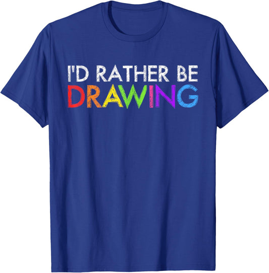 Cool Artist Women Drawing Lovers Painter Art Teacher T-Shirt - T-Shirt | Royal