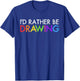Cool Artist Women Drawing Lovers Painter Art Teacher T-Shirt - T-Shirt | Royal