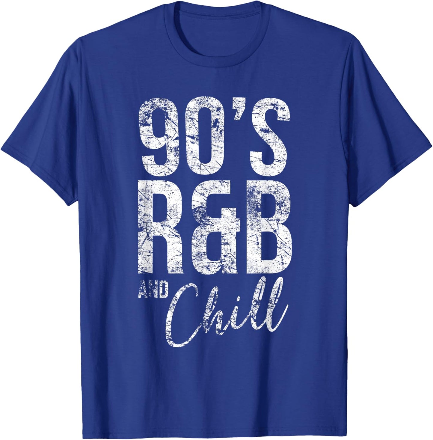 Vintage Retro Cool I Love 90's R&B & Chill R&B Music Lovers T-Shirt - T-Shirt | Royal
