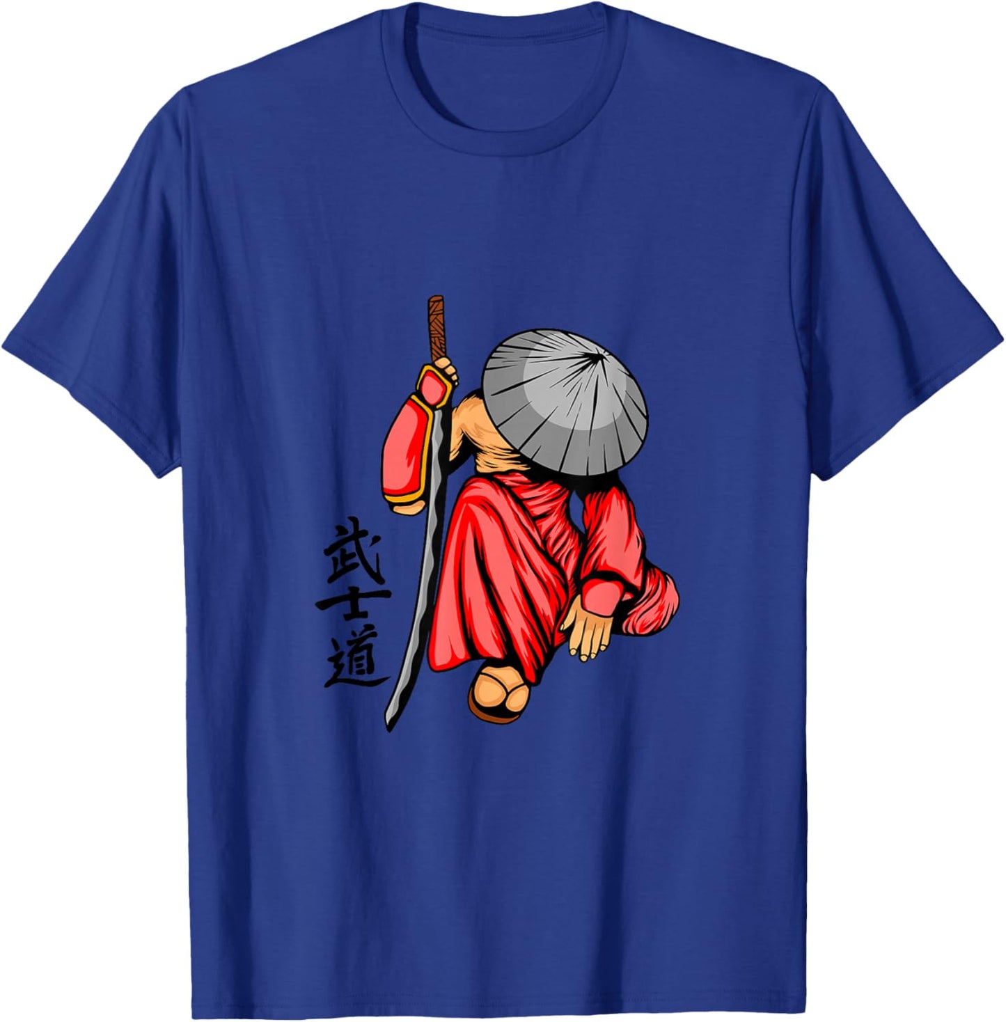 Vintage Japanese Samurai Fighter Ninja Japan Samurai T-Shirt - T-Shirt | Royal