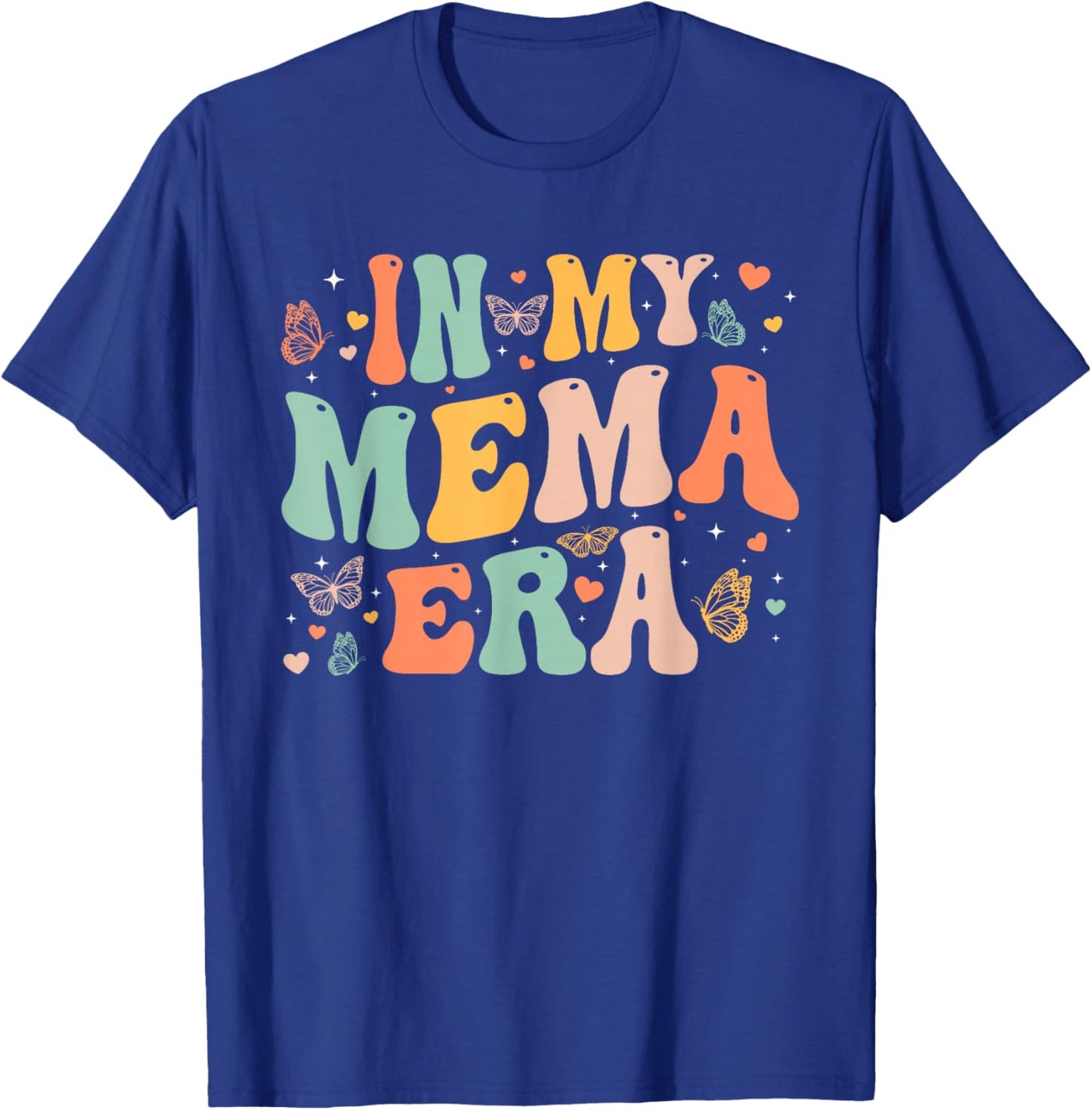 Retro Groovy In My Mema Era Mother's Day Gifts Women T-Shirt - T-Shirt | Royal