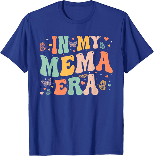 Retro Groovy In My Mema Era Mother's Day Gifts Women T-Shirt - T-Shirt | Royal