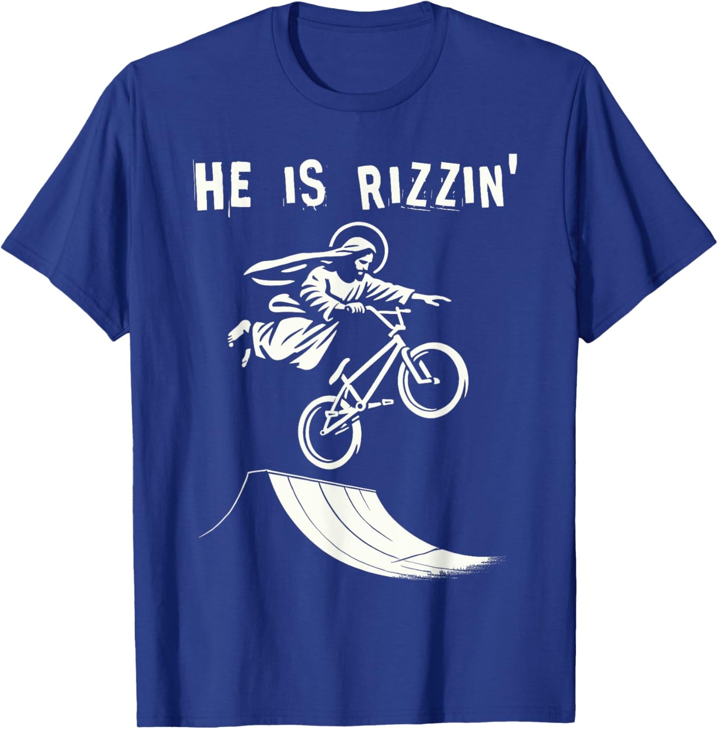 Bmx Jesus & bmx funny jesus christ christian bike ride kid T-Shirt - T-Shirt | Royal
