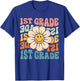 Retro 1st Grade Daisy Colorful Back To School First Grade T-Shirt - T-Shirt | Royal