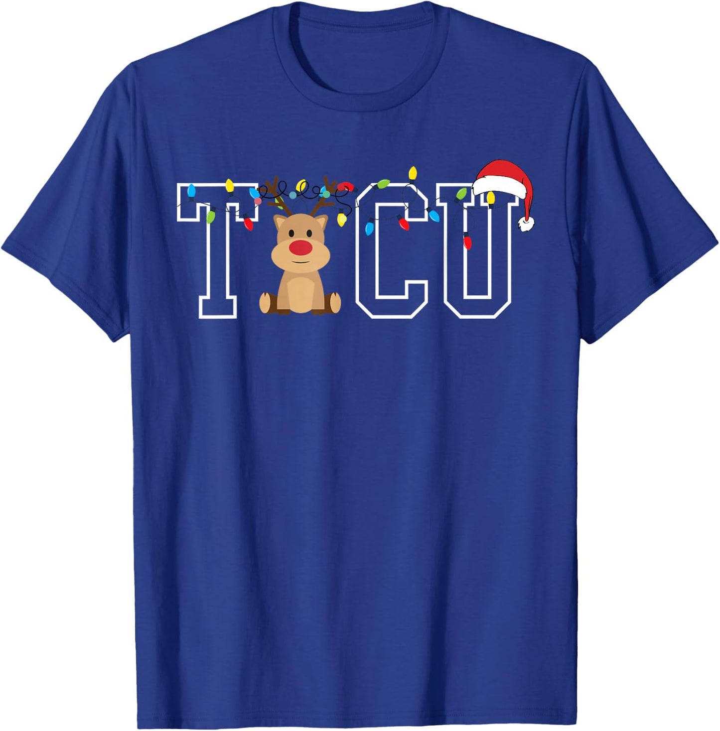 TICU Trauma Intensive Care Nurse Christmas Reindeer Costume T-Shirt - T-Shirt | Royal