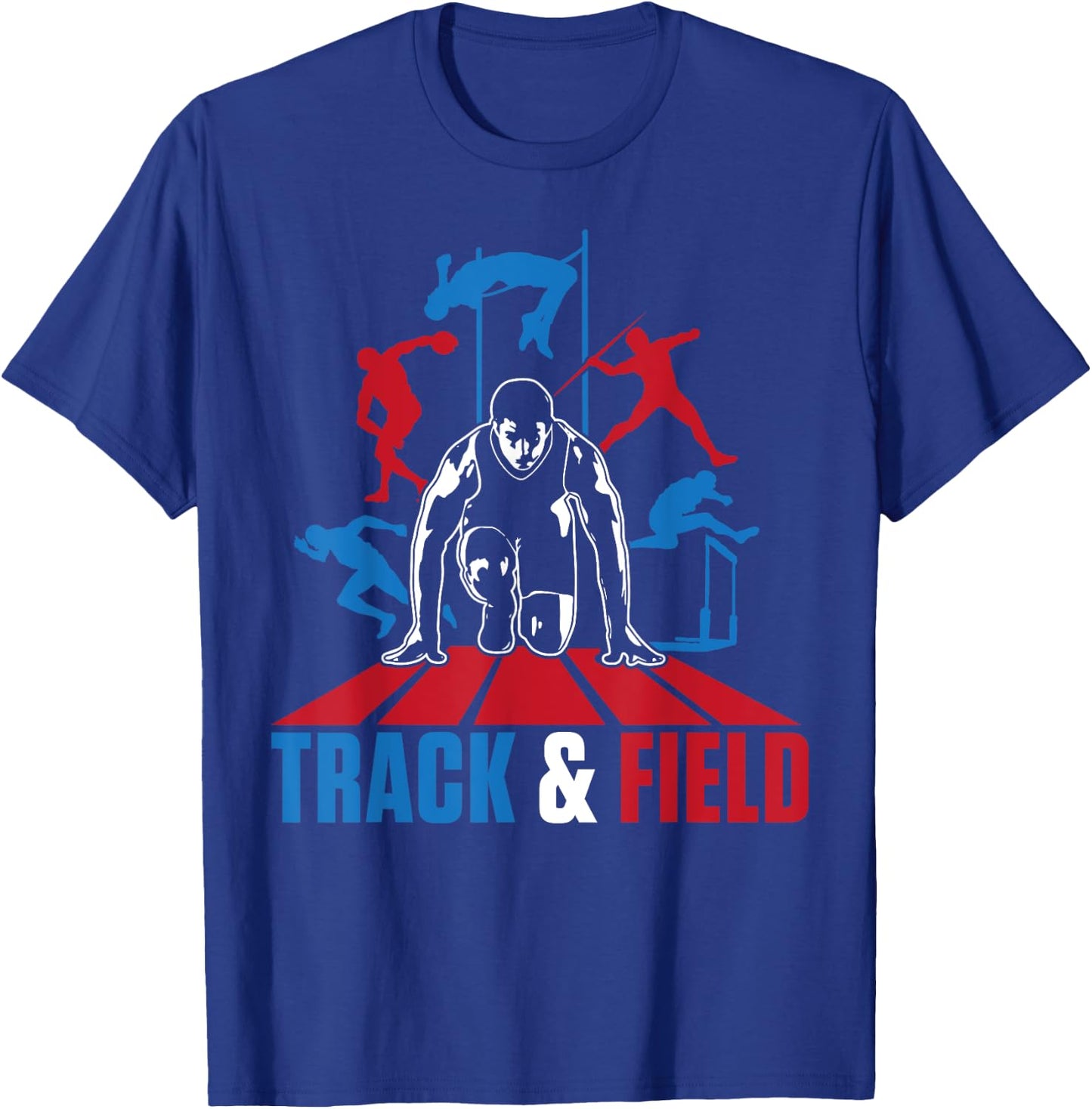 Cute Track And Field Athletics For Boys And Girls T-Shirt - T-Shirt | Royal