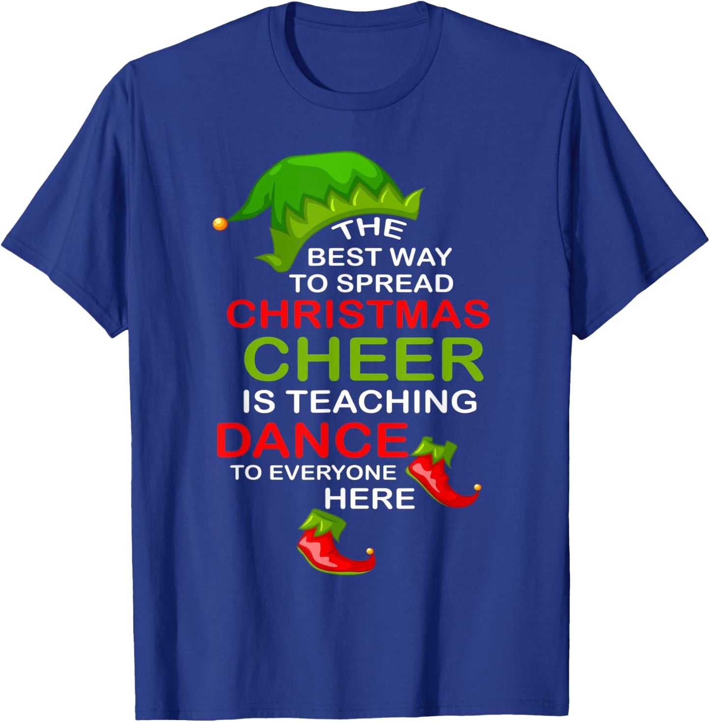 Dancer Funny Christmas Pajamas For Dance Teacher T-Shirt - T-Shirt | Royal
