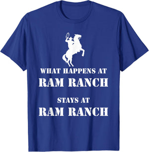 Ram Ranch Cowboy meme T-Shirt - T-Shirt | Royal