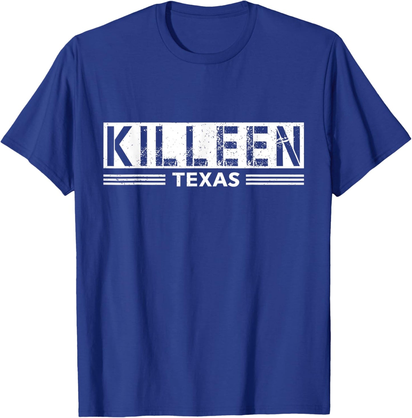 Retro Killeen Texas State Men Women T-Shirt - T-Shirt | Royal