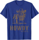 Vintage Howdy English Bulldog Western Country Cowboy Cowgirl T-Shirt - T-Shirt | Royal
