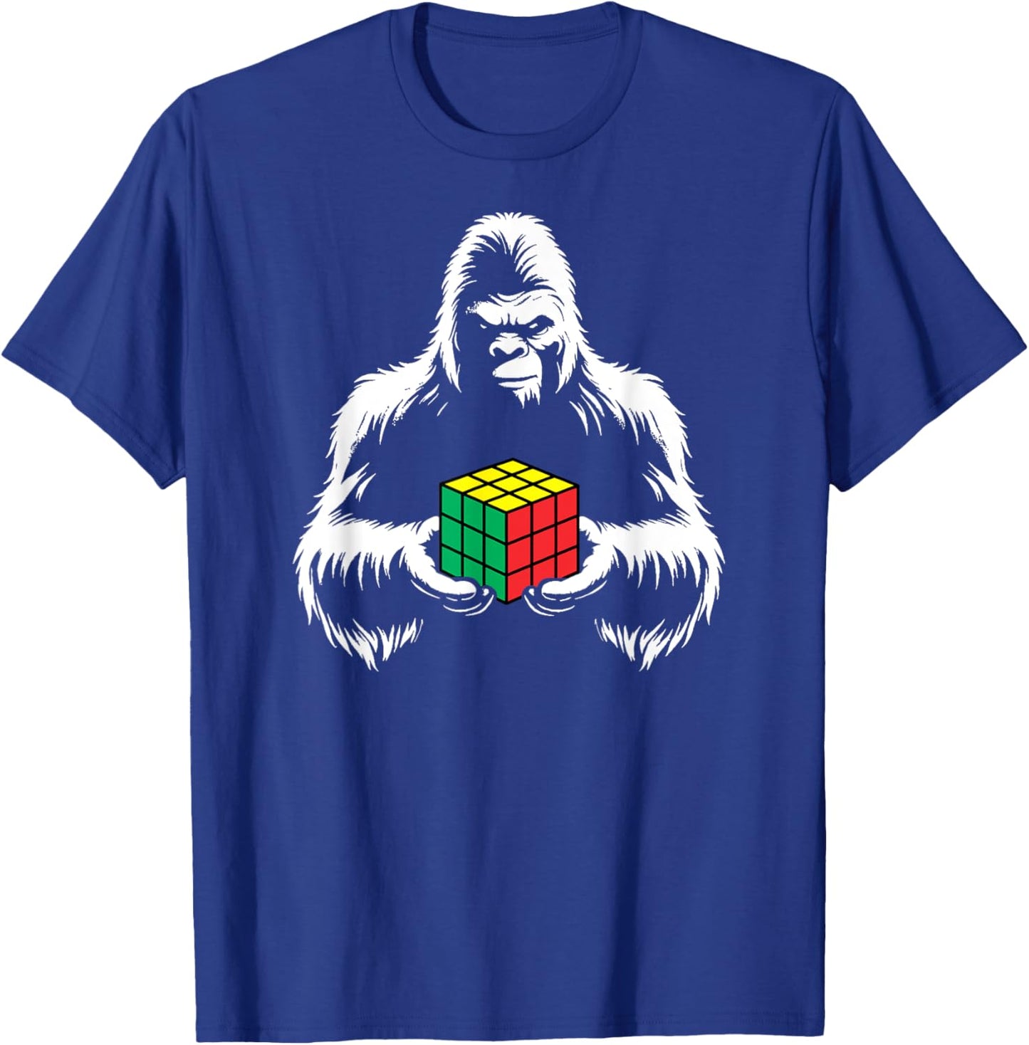Competitive Puzzle Cube Sasquatch Bigfoot Speed Cubing T-Shirt - T-Shirt | Royal