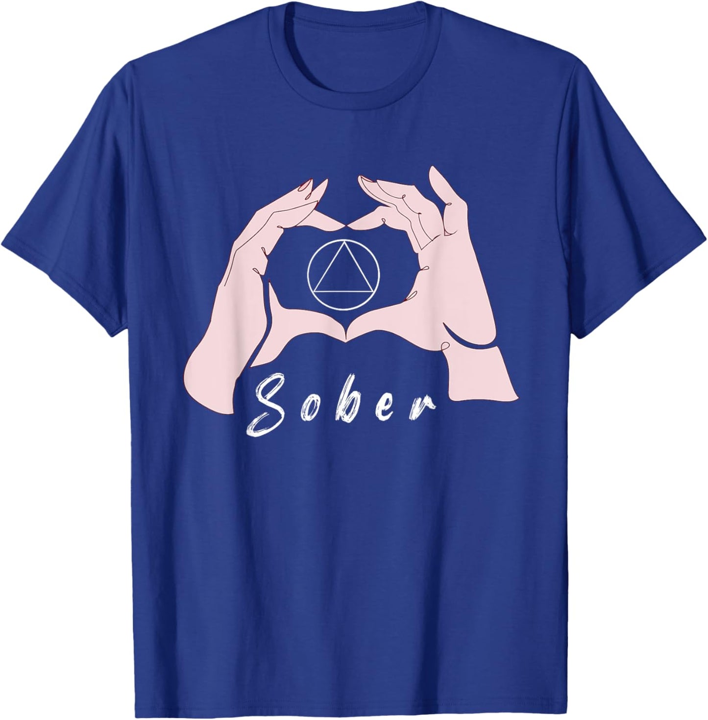 Sober Alcoholic Abstinence 12 Step Recovery NA Sobriety T-Shirt - T-Shirt | Royal