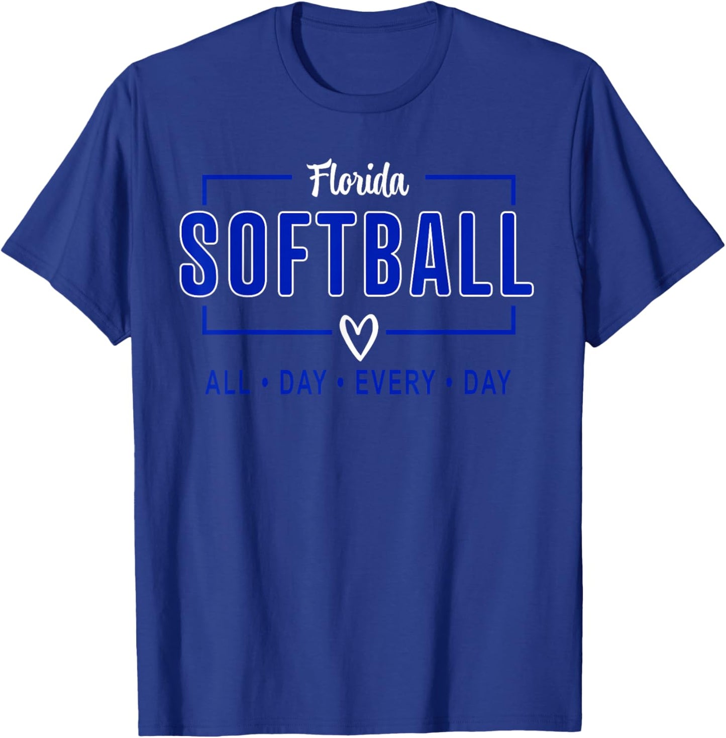 Florida Softball Vintage Kids Team Retro Softball Fan T-Shirt - T-Shirt | Royal