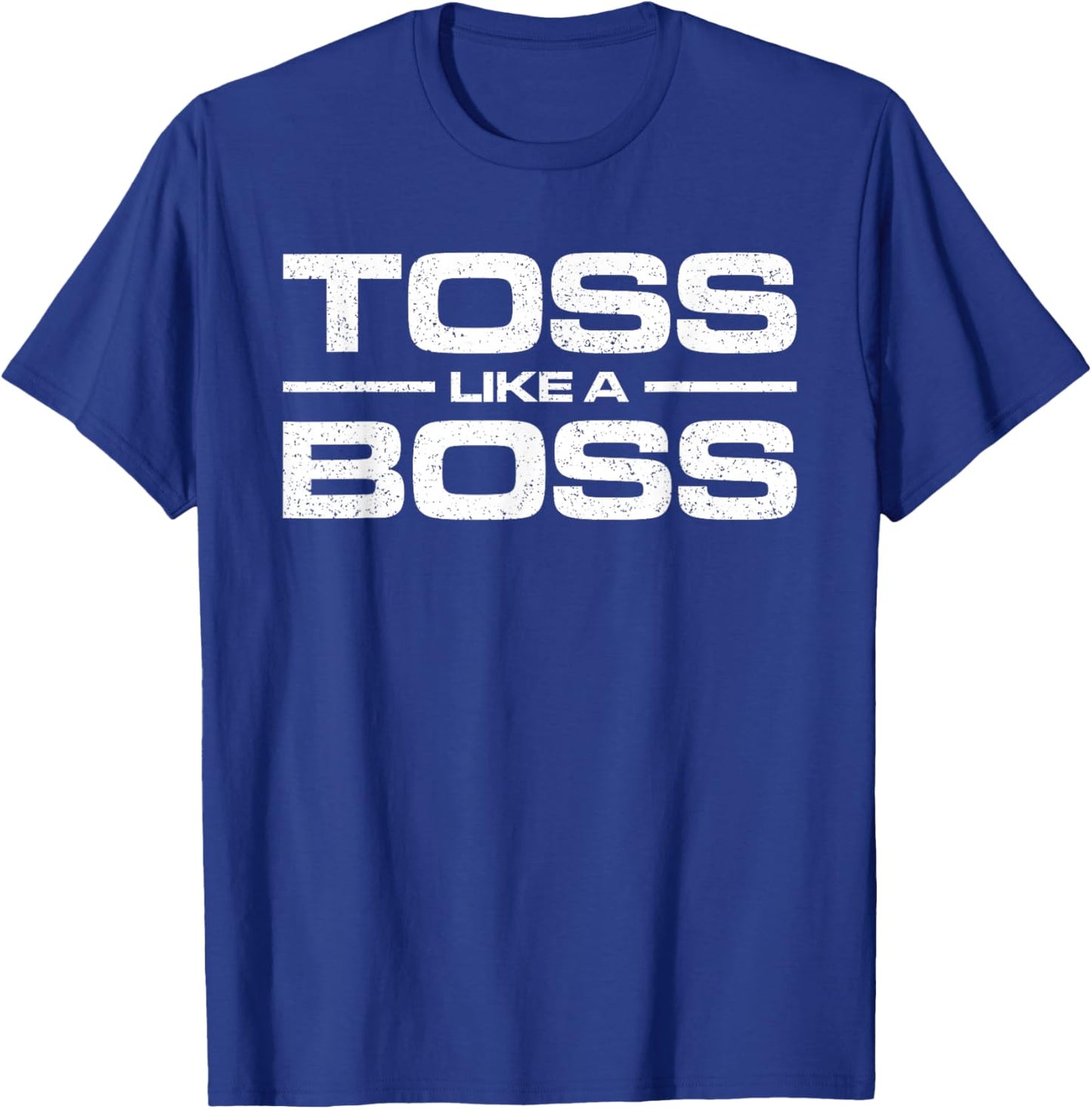 Toss Like a Boss Cornhole Fun T-Shirt - T-Shirt | Royal