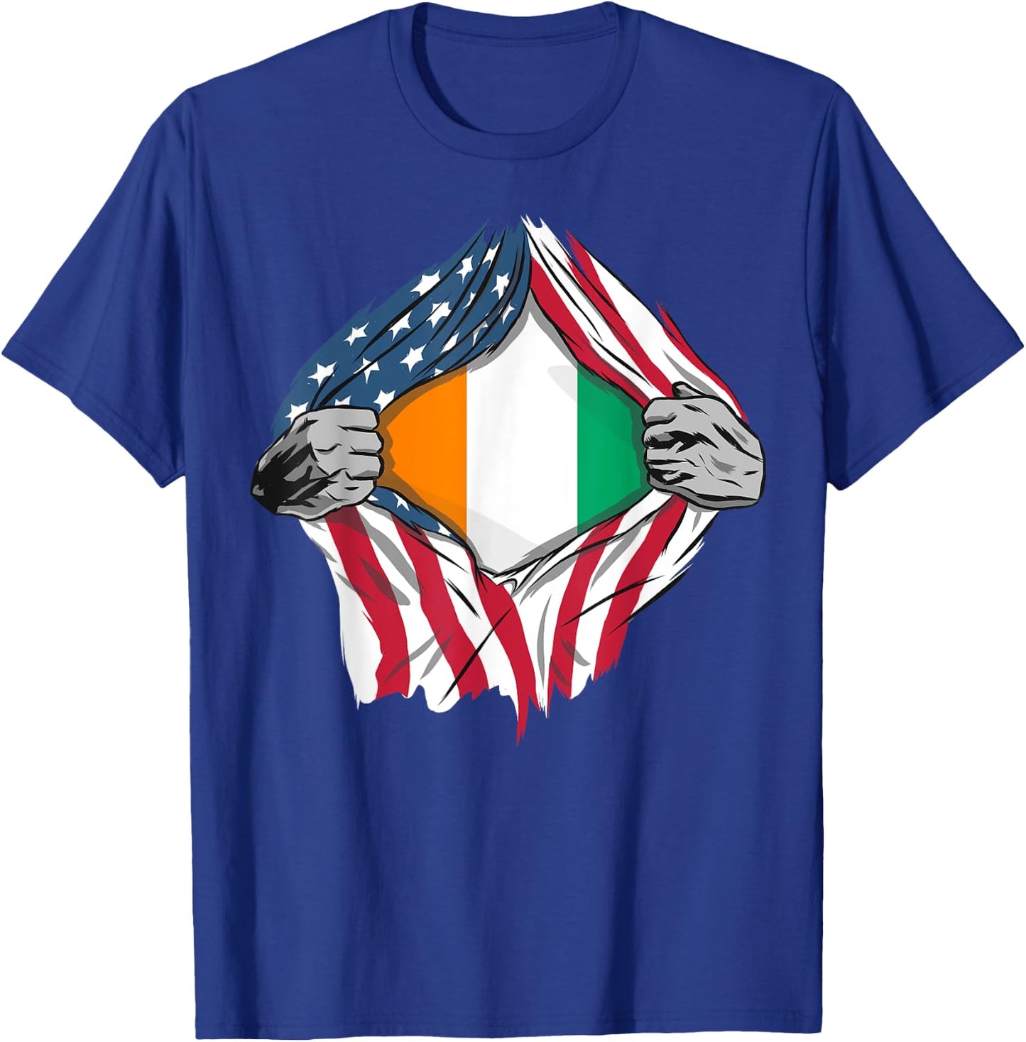 Cote D'Ivoire American Blood Inside Me - Country Flags T-Shirt - T-Shirt | Royal