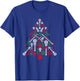 Funny Lacrosse Christmas Tree Player Kids T-Shirt - T-Shirt | Royal