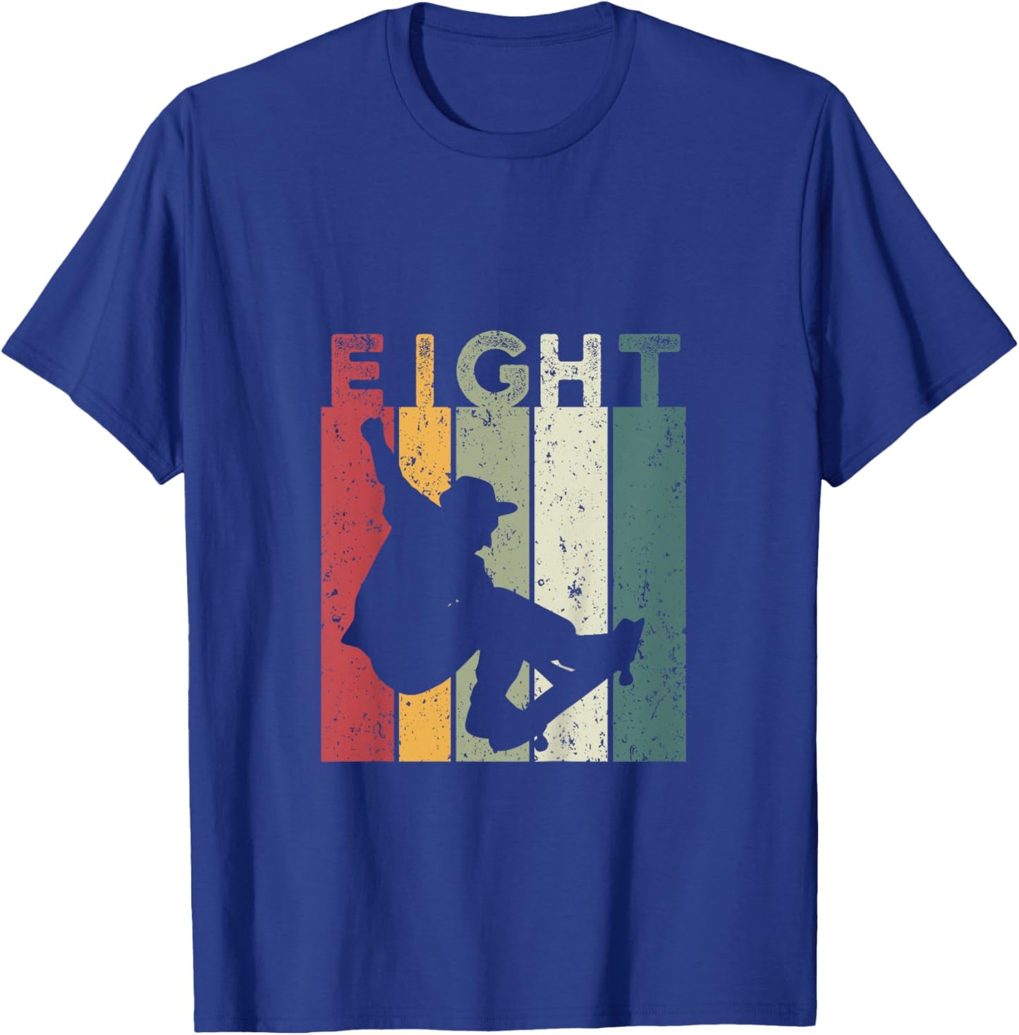 8 Years Old Skater Vintage Skateboard Skateboarder T-Shirt - T-Shirt | Royal
