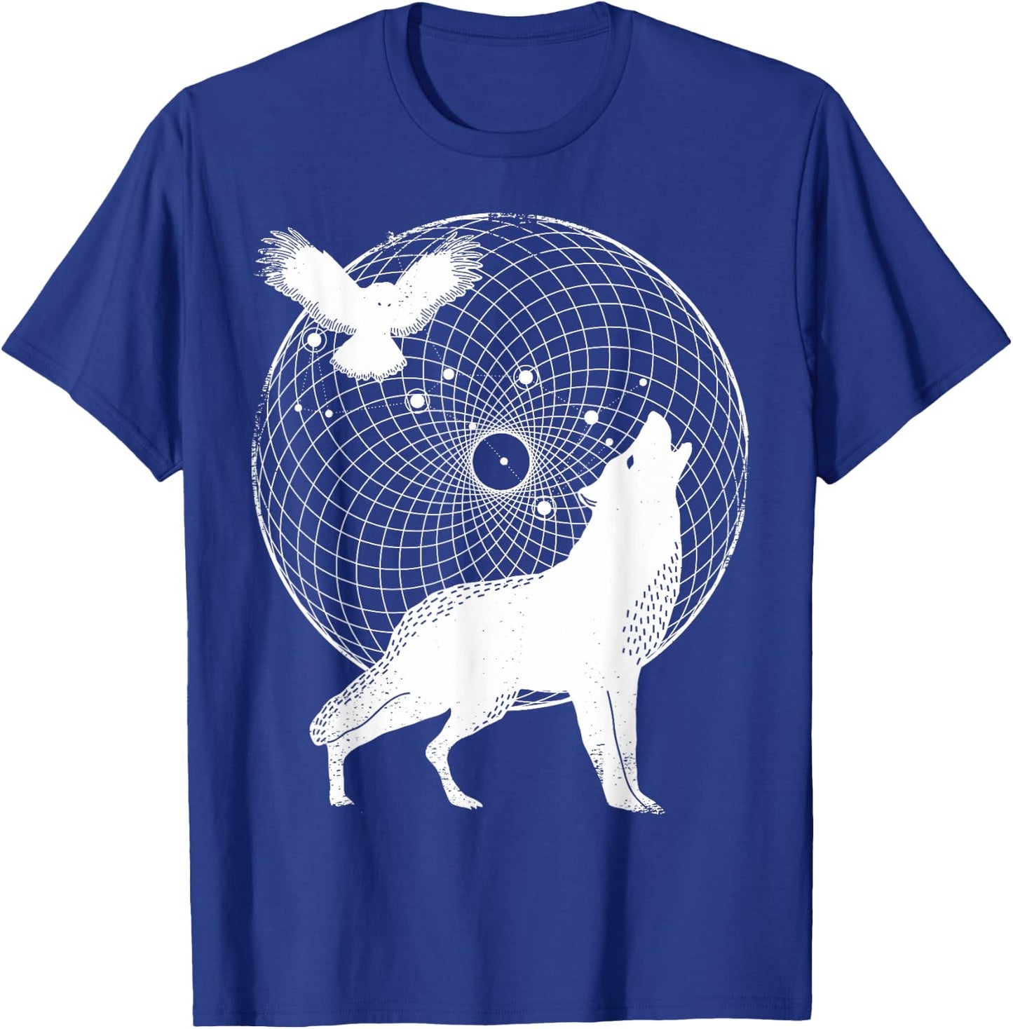 The Dharma Store - Torus Wolf - Sacred Geometry T-Shirt - T-Shirt | Royal