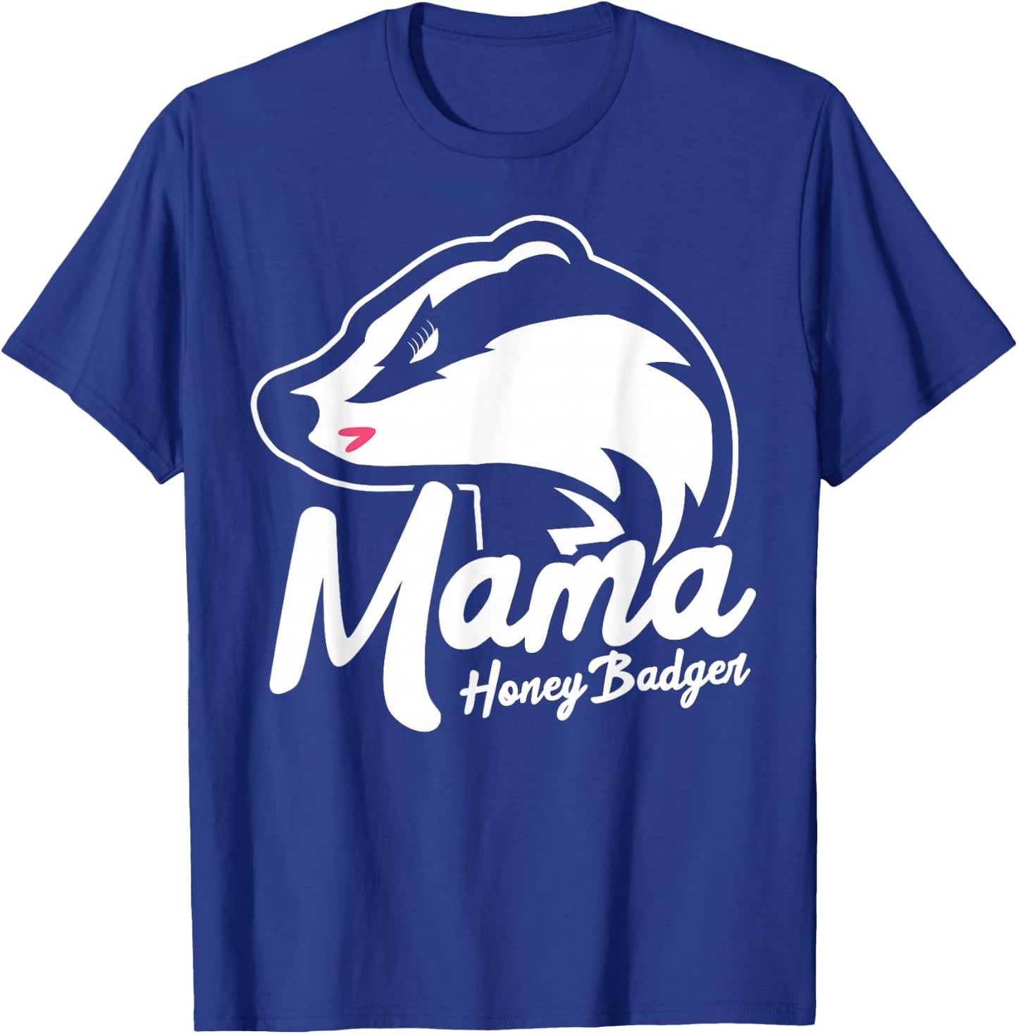 Mama Honey Badger Animal Pregnancy Announcement Mom Gift T-Shirt - T-Shirt | Royal
