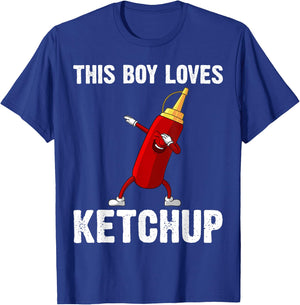 Funny Ketchup Gift Boys Kids Ketchup Merchandise Tomato T-Shirt - T-Shirt | Royal