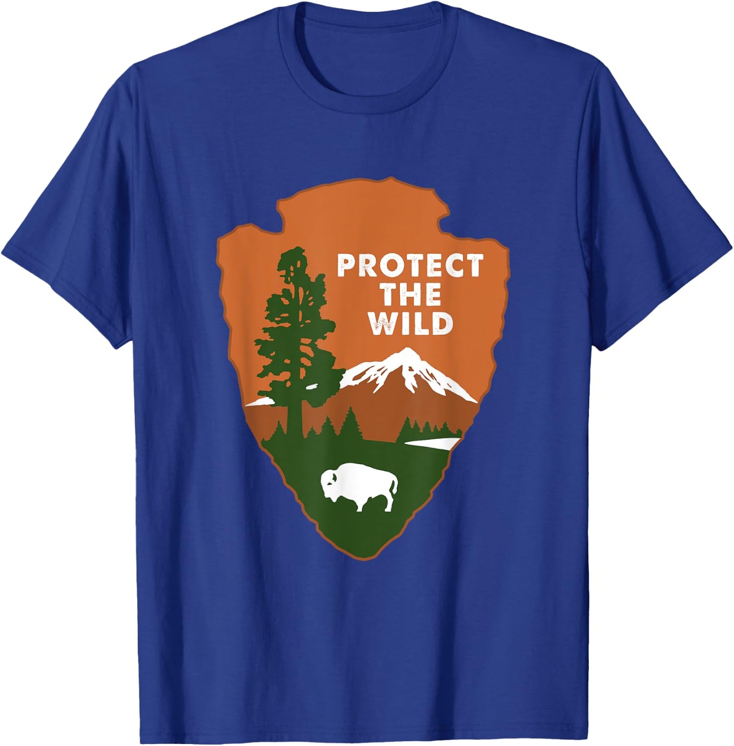 Protect the Wild, NPS Environmentalist Conservationist Gift T-Shirt - T-Shirt | Royal
