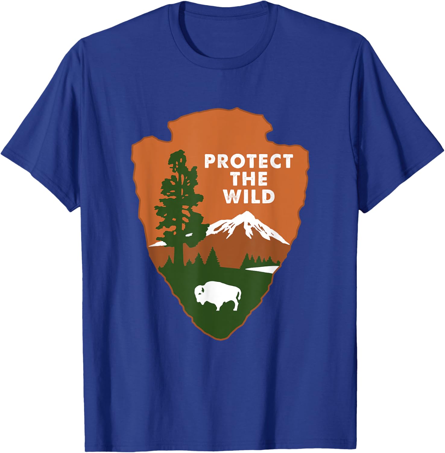 Protect the Wild, NPS Environmentalist Conservationist Gift T-Shirt - T-Shirt | Royal
