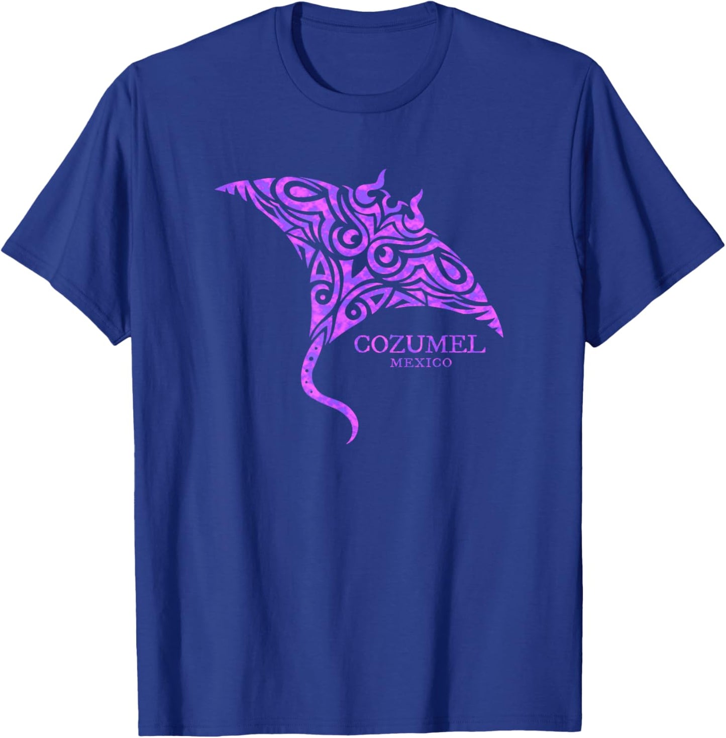 Cozumel Mexico Stingray Colorful Girls Souvenir T-Shirt - T-Shirt | Royal