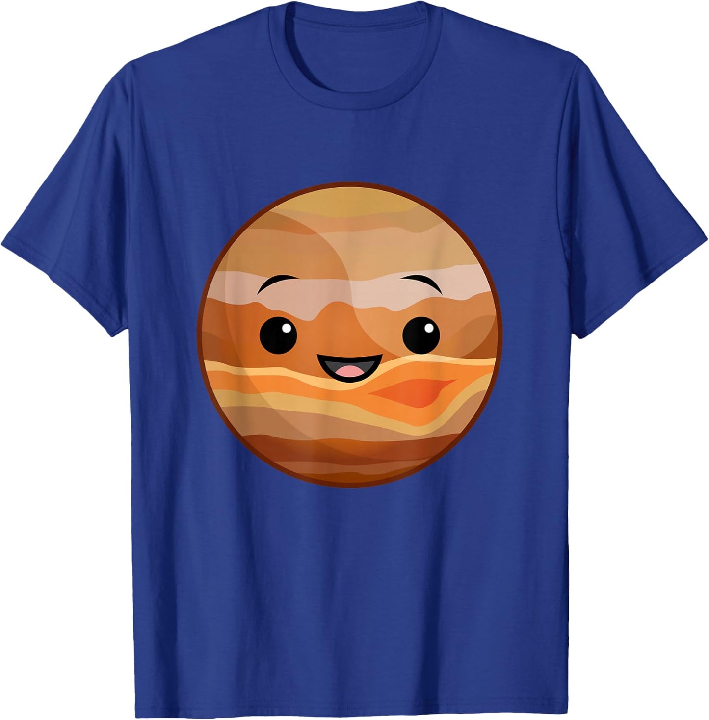 Jupiter - Cute Happy Planet Solar System Galaxy T-Shirt - T-Shirt | Royal