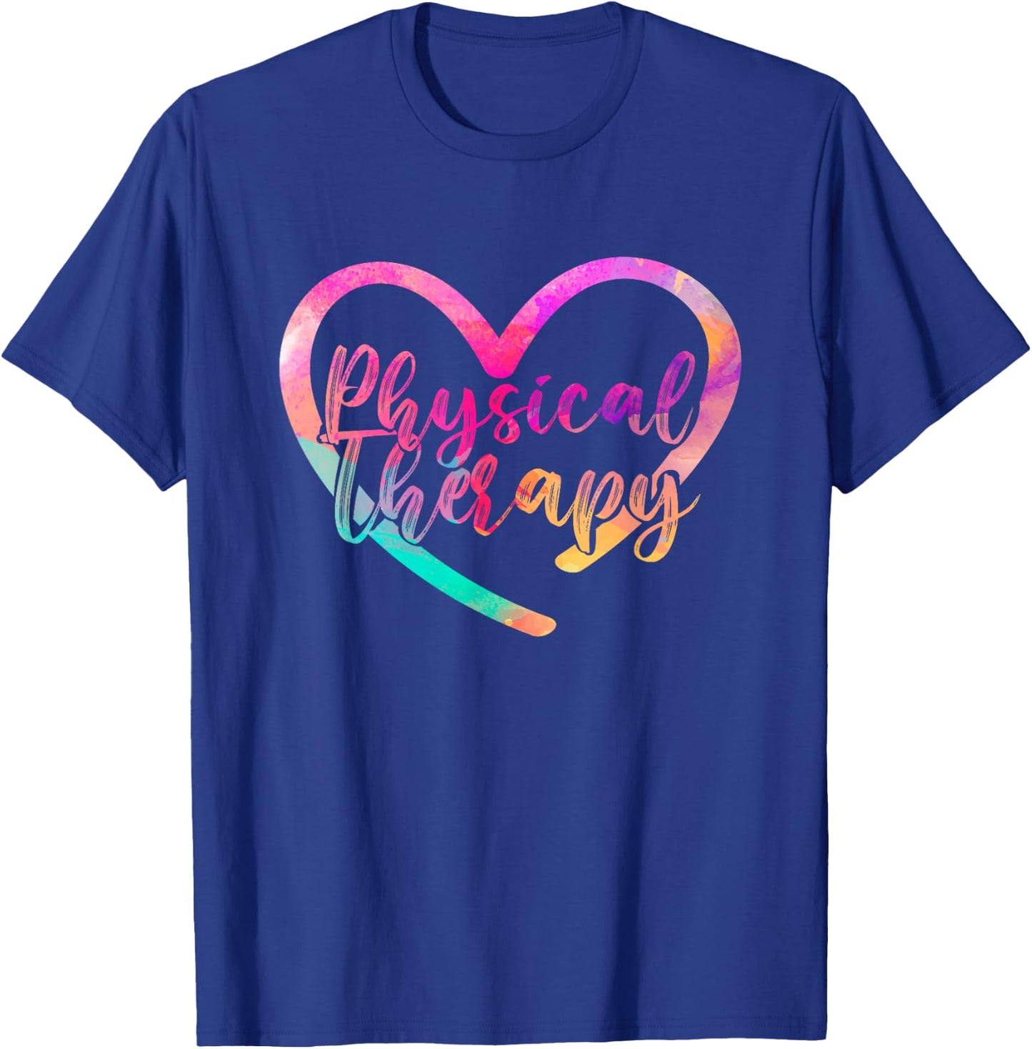 Love PTA Doctor Heart Physical Valentines Day Gift Therapy T-Shirt - T-Shirt | Royal