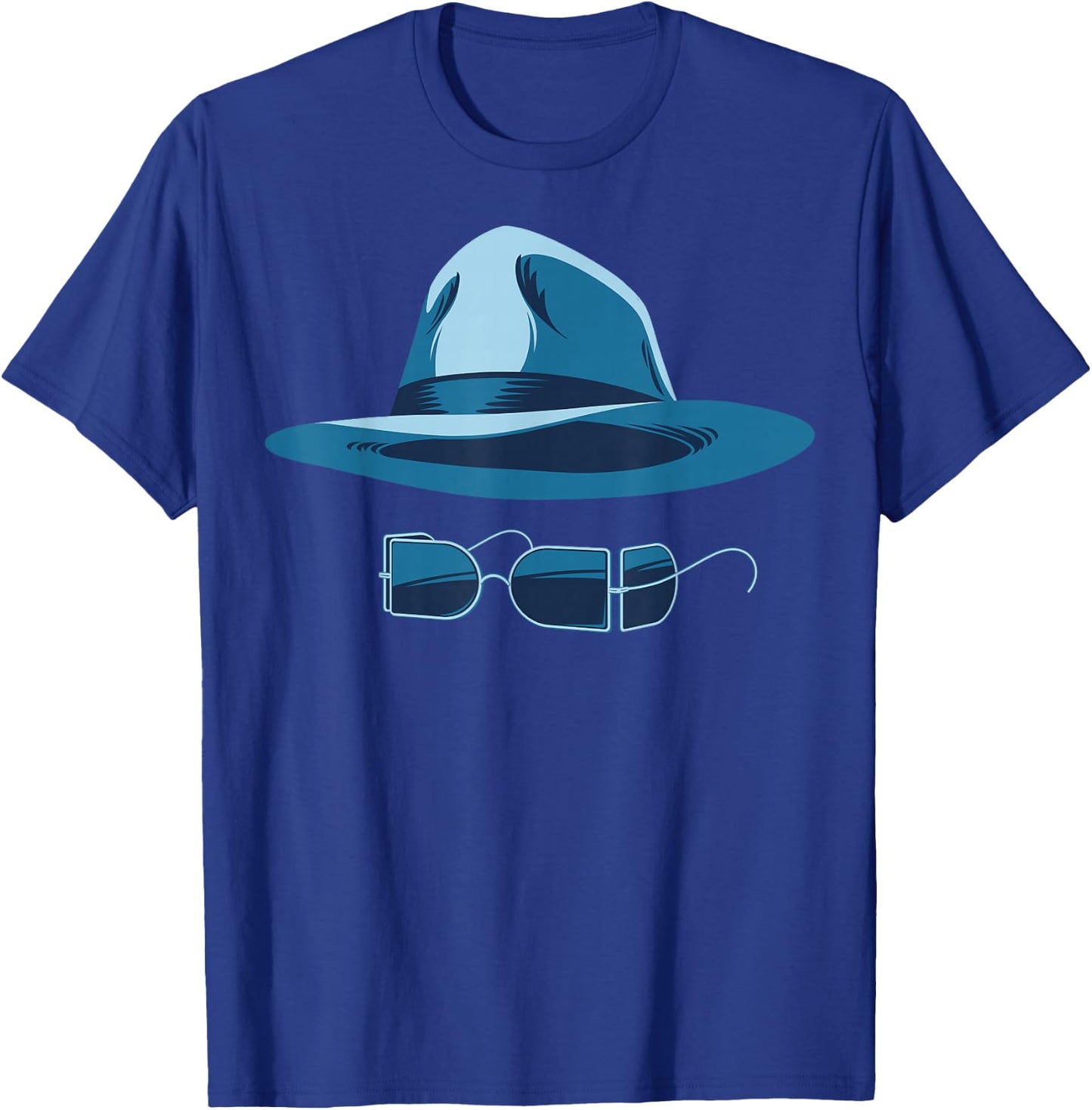 Universal Monsters The Invisible Man Hat And Glasses T-Shirt - T-Shirt | Royal