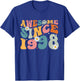 Awesome Since 1998 27th Birthday Retro Gifts Born in 1998 T-Shirt - T-Shirt | Royal