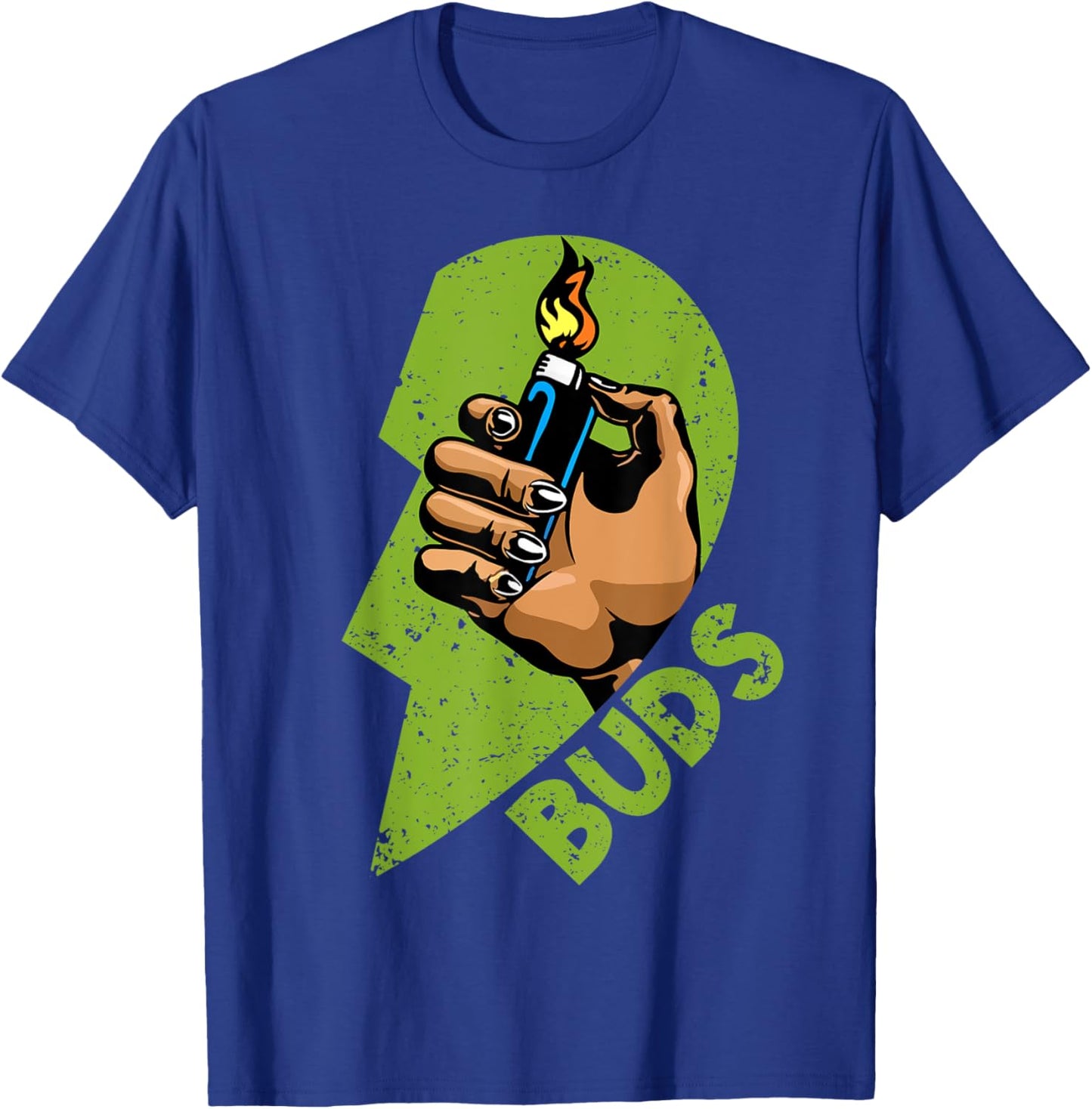 Funny Buds Weed Matching Couple Friends Husband Wife T-Shirt - T-Shirt | Royal