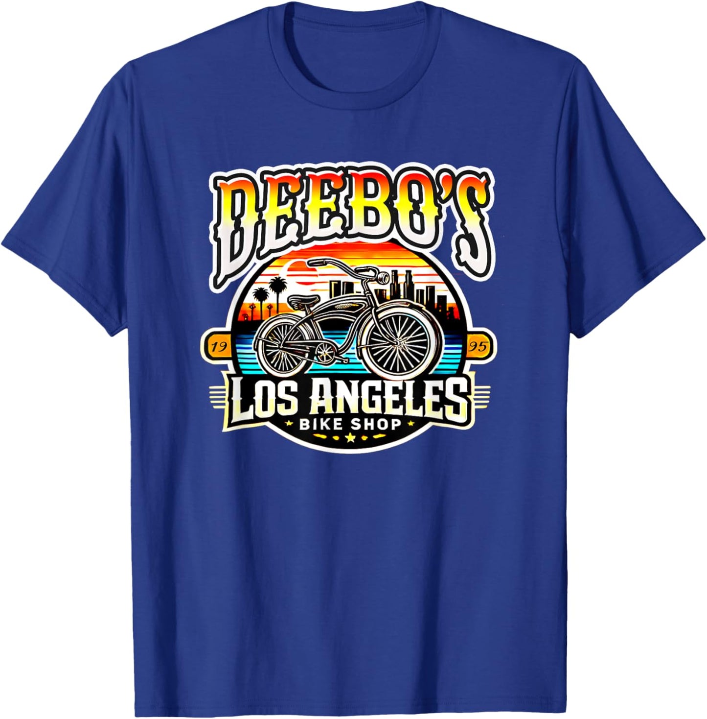 Deebo's Los Angeles Bike Shop Cycling T-Shirt - T-Shirt | Royal